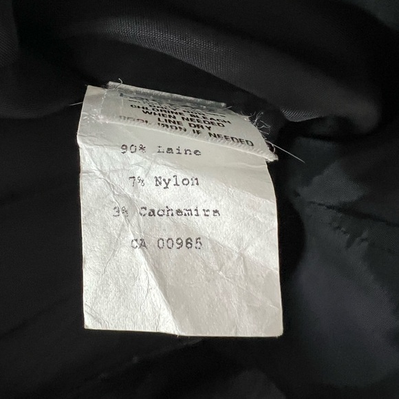 Rag and Bone sz 4 black wool dress LBD round neck POCKETS small hole - Picture 13 of 16